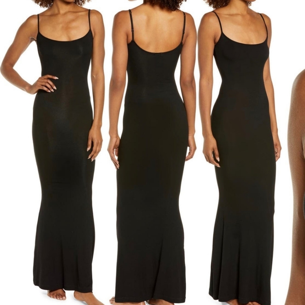 Skims lounge dress, black NWOT sz Med
